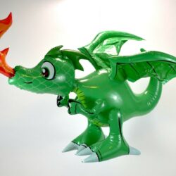 30" Inflatable Green Dragon